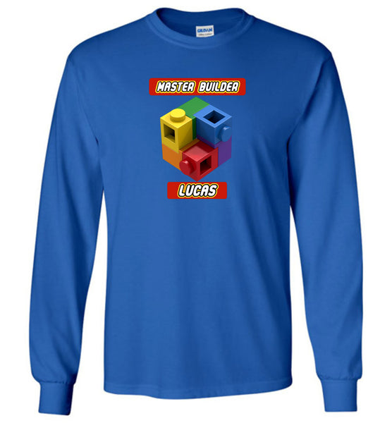 LUCAS FIRST NAME EXPERT MASTER BUILDER YOUTH TSHIRT