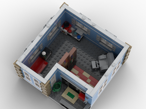 Downloadable Instructions for a Corner Deli and Apartment in the Modular Standard