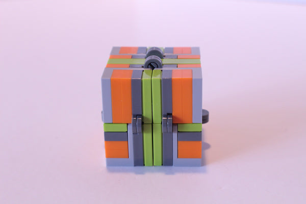 Colorful Magic Folding Fidget Cube Parts KIT, Built with Toy Bricks (Instructions download included)
