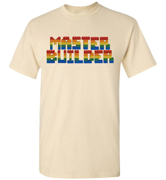 Master Builder Rainbow Brick Letters T-Shirt (Default)