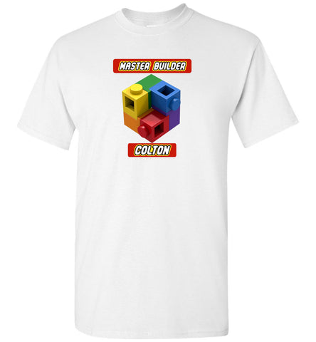 COLTON FIRST NAME EXPERT MASTER BUILDER TSHIRT