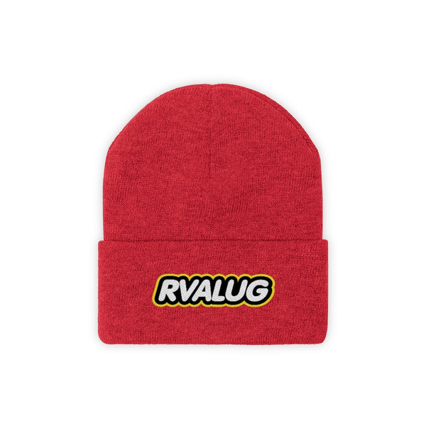RVA LUG Embroidered Knit Beanie with Bubble Letter Logo
