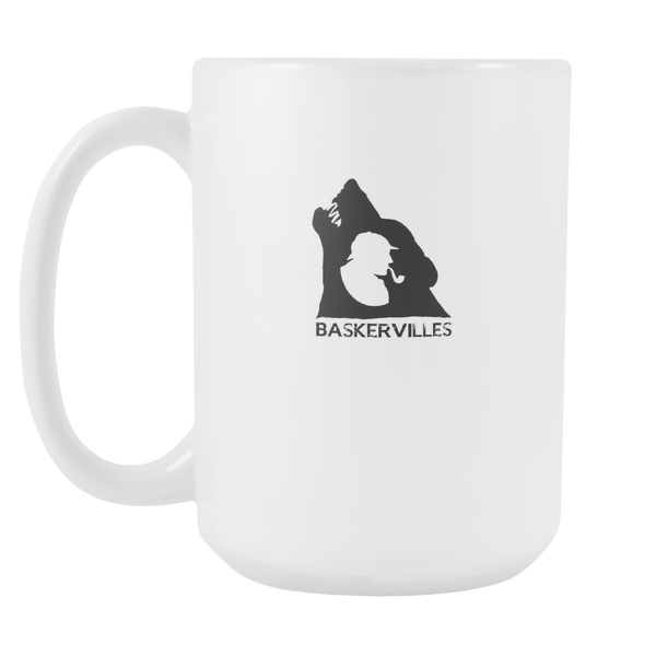 Baskervilles Sherlock Holmes 15oz White Ceramic Mug