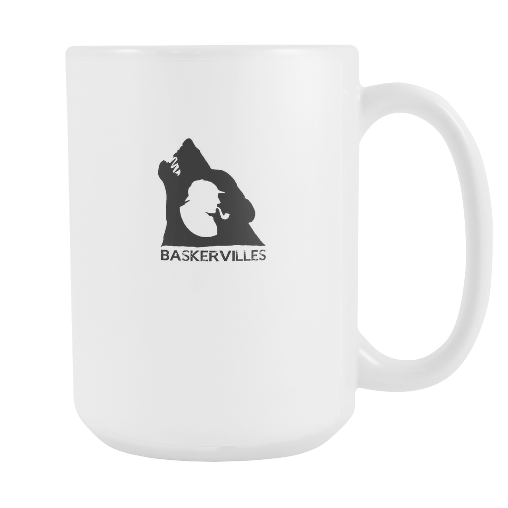 Baskervilles Sherlock Holmes 15oz White Ceramic Mug