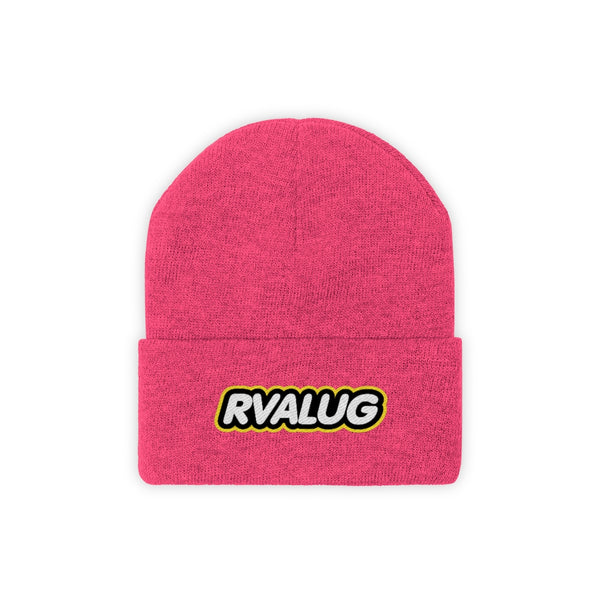 RVA LUG Embroidered Knit Beanie with Bubble Letter Logo