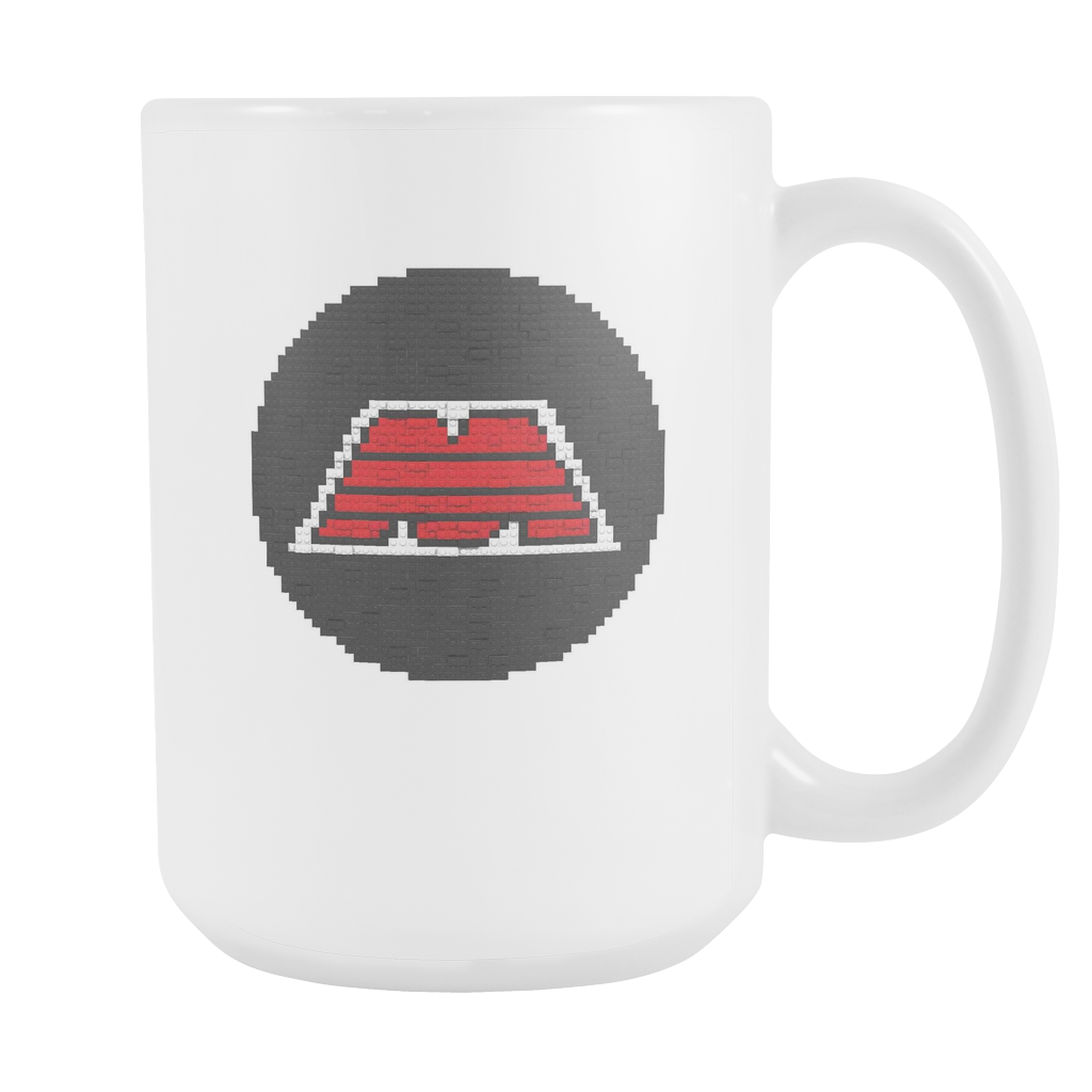 Brick Toy M-Tron Logo AFOL Gift MTRON 15oz White Ceramic Mug