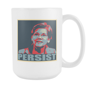 Iconic Nevertheless, She Persisted White Coffee Mug Ceramic 15 oz