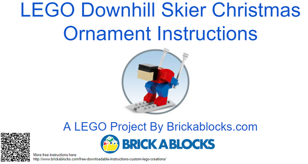 Downloadable Instructions for a Miniature Downhill Skier Christmas Ornament