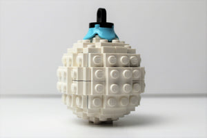 Downloadable Instructions for a Toy Brick Christmas Bauble Ornament (Sphere)