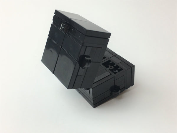 Black Folding Fidget Cube Parts KIT, Built with Toy Bricks (Instructions download included)