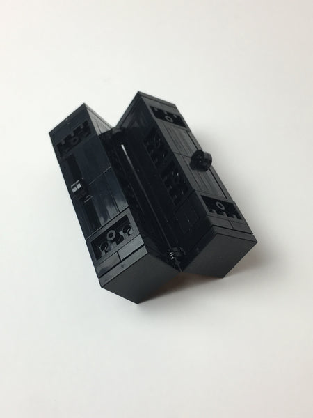Black Folding Fidget Cube Parts KIT, Built with Toy Bricks (Instructions download included)