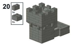 Downloadable Instructions for Making a Toy Brick Dice Tower Castle