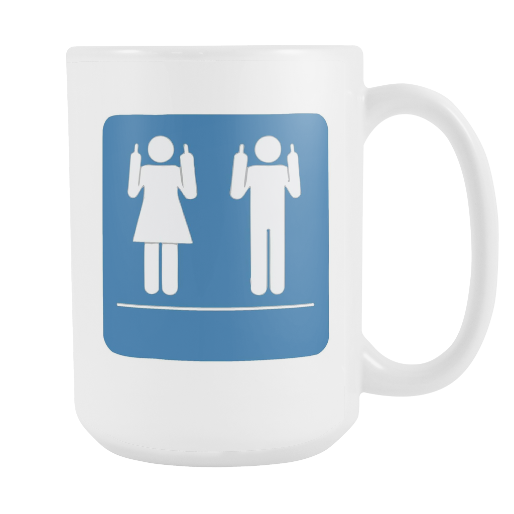 Transgender Rights are Human Rights Protest - Coffee Mug, 15 oz. White Cup