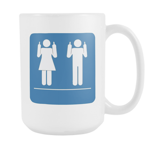 Transgender Rights are Human Rights Protest - Coffee Mug, 15 oz. White Cup