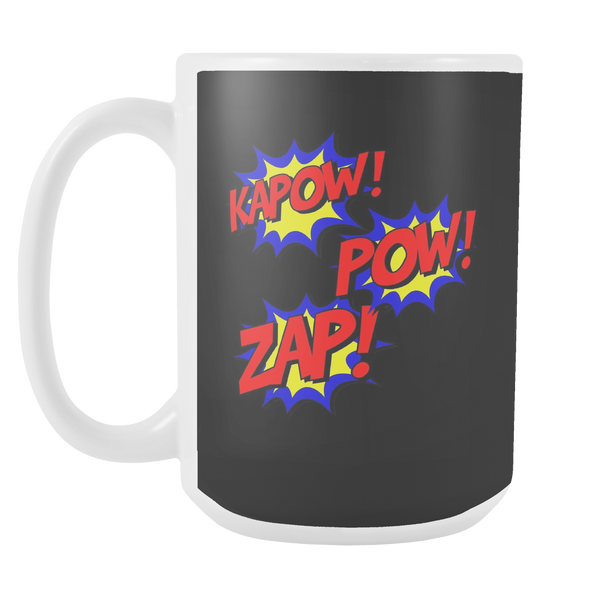 KAPOW! ZAP! POW! COMIC BOOK Coffee Mug