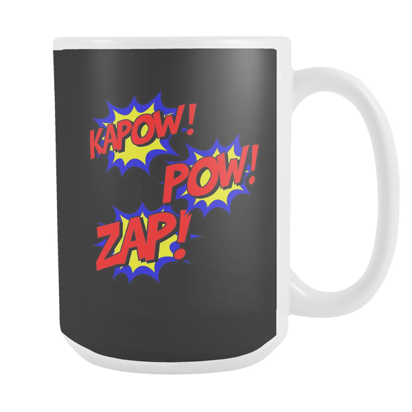 KAPOW! ZAP! POW! COMIC BOOK Coffee Mug