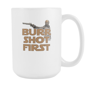 Aaron Burr Shot FIrst 15oz White Ceramic Mug