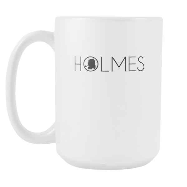 Sherlock Holmes Coffee Cocoa Tea Cup 15oz White Ceramic Mug