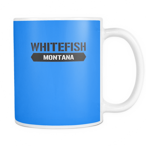 Whitefish Montana 11 oz Ceramic Mug Ski Big Mountain