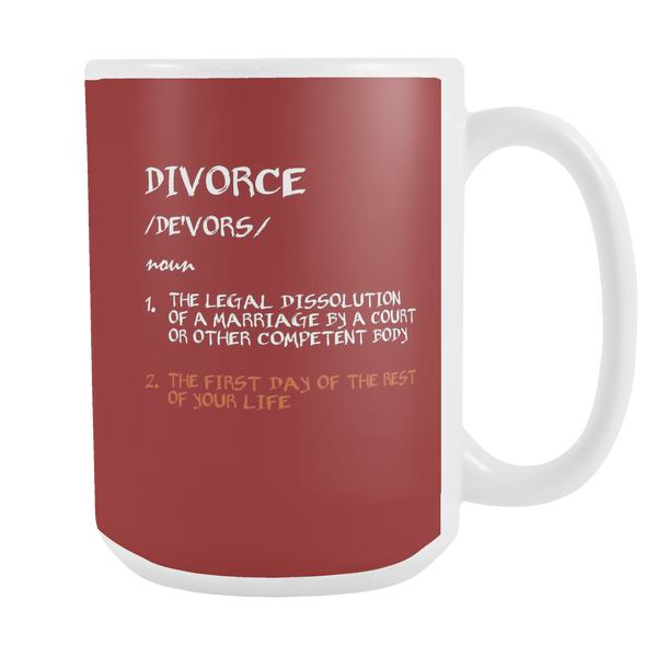 Divorce Definition Mug Funny AND inspiring Divorced Gift