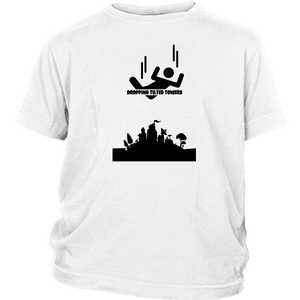Dropping Tilted Towers Battle Royale Youth Childrens Boys Girls Tee Shirt Tshirt