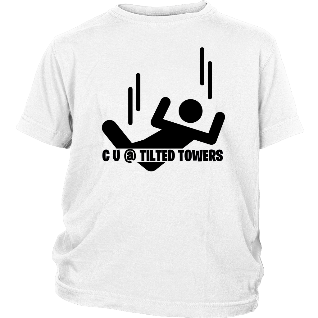 See you at Tilted Towers Kids Tee Shirt