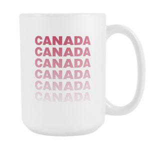 Canada True North Strong and Free 15oz White Ceramic Mug