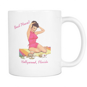 Hollywood Florida Beach Please Mug 11oz Vacation Souvenir Coffee Cup