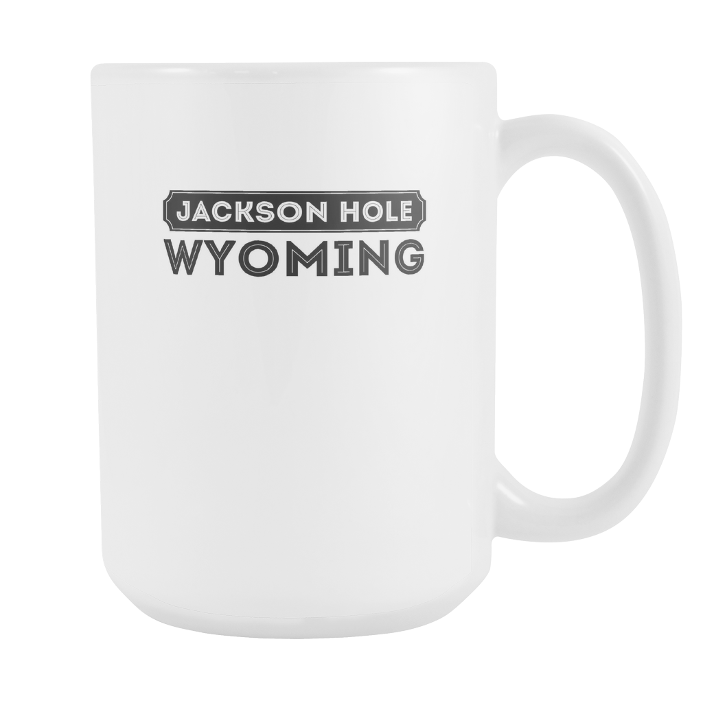 Jackson Hole Wyoming SKI Graphic Mug for Skiing your favorite mountain, city or resort town 15oz