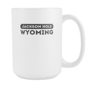 Jackson Hole Wyoming SKI Graphic Mug for Skiing your favorite mountain, city or resort town 15oz