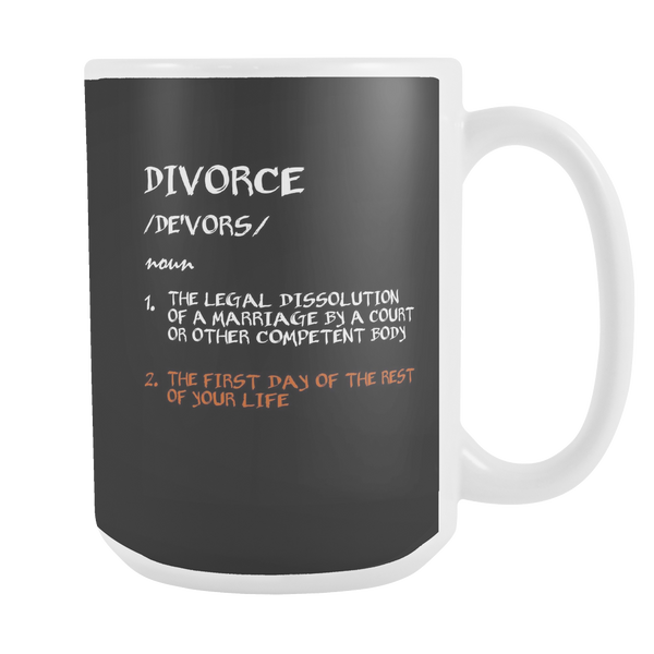 Divorce Definition Mug Funny AND inspiring Divorced Gift