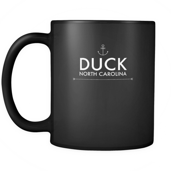 Duck North Carolina Black Ceramic Graphic Mug 11 oz