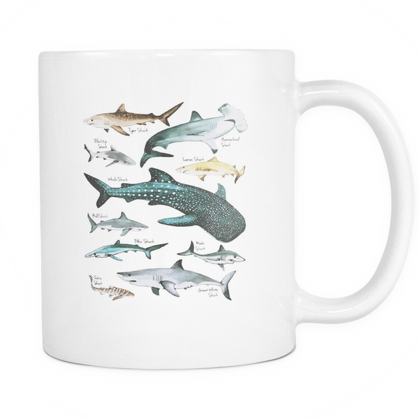 Shark Species Marine Biologist 11oz Ceramic Mug