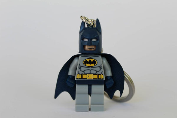 Leading brand toy Brick Key Chain with Classic Blue and Gray Batman Minifigure Keyring or Key chain