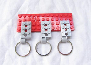 Toy Brick Key Plate Organizer with 3 Key Rings