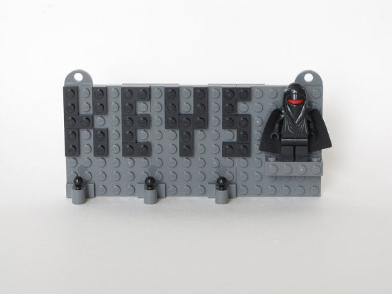 Toy Brick Key Organizer with Imperial Guard MInifig