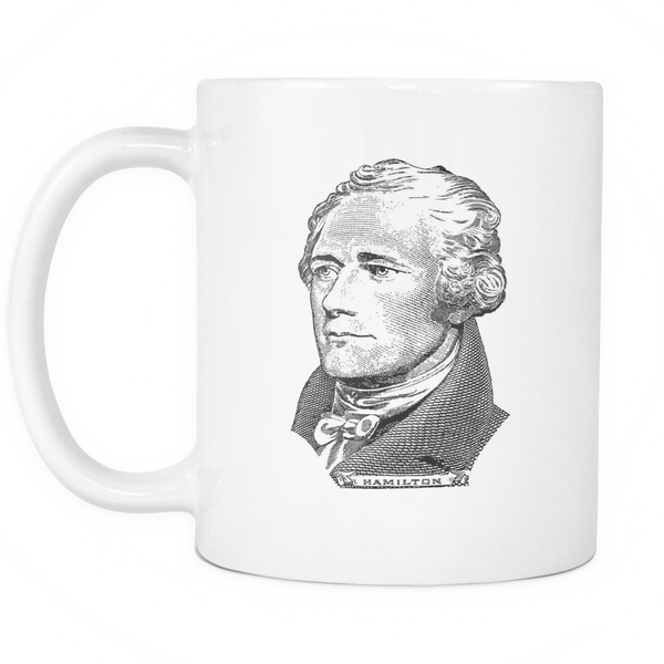 Alexander Hamilton Portrait 11 Oz White ceramic Coffee Mug
