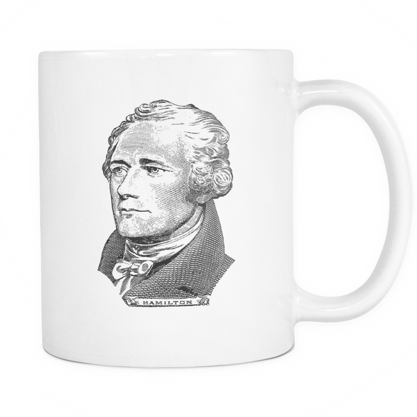 Alexander Hamilton Portrait 11 Oz White ceramic Coffee Mug