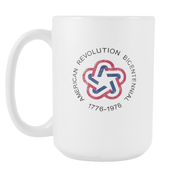 American Revolution Bicentennial 1776 - 1976 Coffee / Tea / Cocoa 15oz White Ceramic Mug