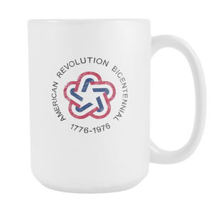 American Revolution Bicentennial 1776 - 1976 Coffee / Tea / Cocoa 15oz White Ceramic Mug